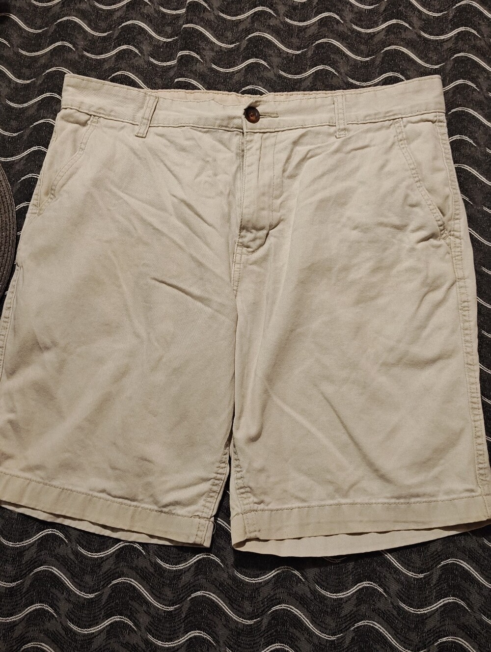 Faded Glory Men's Khaki Flat Front Cotton Shorts